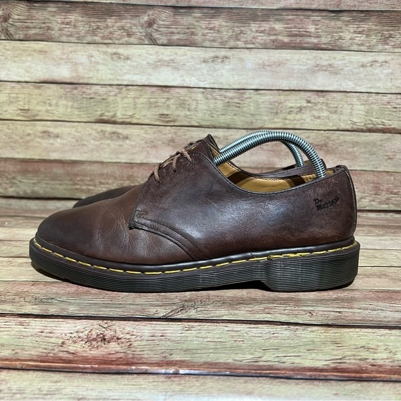 Dr. Martens Brown Leather Pointed Low Booties